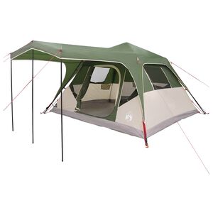 vidaXL Tenda Familiare Verde 305 x 275 x 190 cm Poliestere e Acciaio