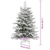 vidaXL Albero di Natale Artificiale con Rami Pieghevoli Bianco 150 cm