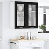 vidaXL Armadio pensile Rovere Nero 80 x 31 x 80 cm Legno multistrato