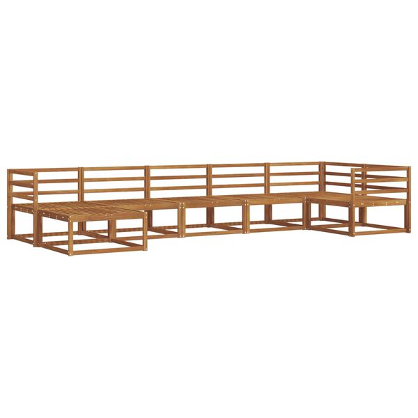 vidaXL Set di divani da esterno 7 pcs Naturale