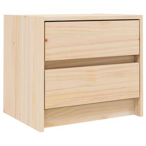 vidaXL Comodino 40x31x35,5 cm in Legno Massello di Pino
