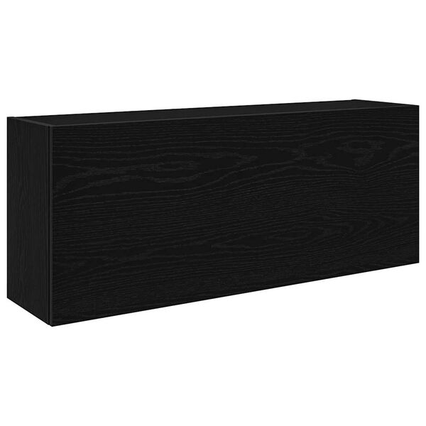 vidaXL Mobile da Bagno a Parete Nero 100x25x40 cm in Truciolato