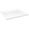 vidaXL Piatto Doccia in ABS Rettangolare Bianco 80x90 cm