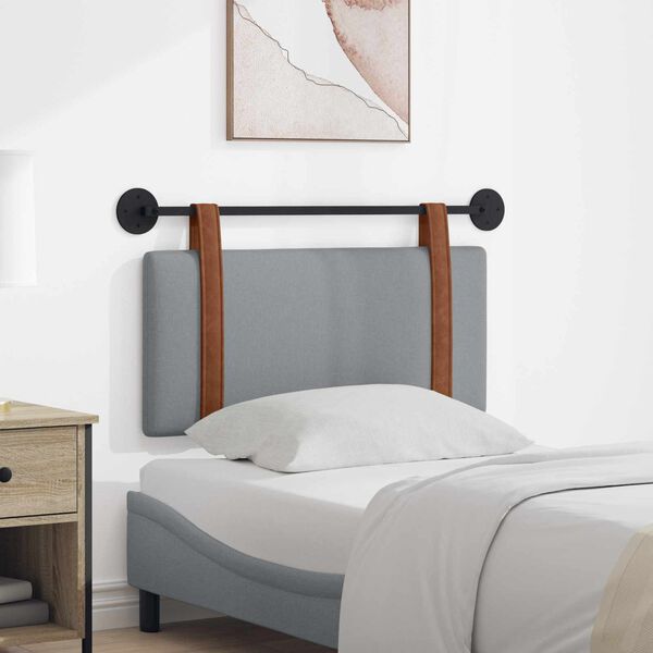 vidaXL Testata appesa Grigio chiaro 90 x 55 x 5 cm PU Antico