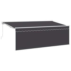 vidaXL Tenda retrattile Crema 350 x 200 cm Poliestere e Alluminio