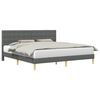 vidaXL Struttura del letto Grigio Scuro 180 x 200 cm Tessuto