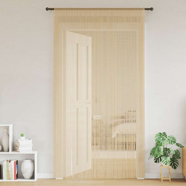vidaXL 2 Pz Tende a Fili 100x250 cm Beige