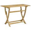 vidaXL Tavolo da Giardino Pieghevole 110x55x75cm Legno Massello Acacia