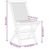vidaXL Set da Pranzo da Giardino 5 pz in Legno Massello di Teak