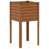 vidaXL Fioriera da giardino 45x45x88 cm in acciaio corten