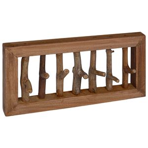 vidaXL Gancio per Cappotti Naturale 50 x 10 x 25 cm
