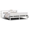 vidaXL Giroletto con Testiera senza Materasso Bianco 180x200 cm