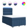 vidaXL Giroletto a Molle con Materasso Blu 120x190 cm in Tessuto