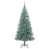 vidaXL Albero di Natale Artificiale Imbiancato con Luci LED 180 cm