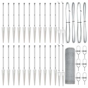 vidaXL Palo della recinzione Argento