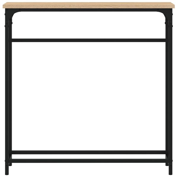 vidaXL Tavolo Consolle Rovere Sonoma 75x19,5x75 cm Legno Agglomerato