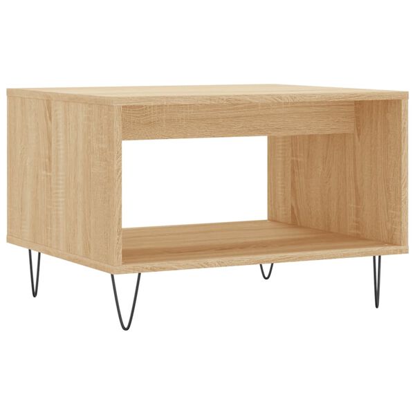vidaXL Tavolino da Salotto Rovere Sonoma 60x50x40 cm Legno Multistrato