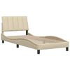 vidaXL Giroletto senza Materasso Hanko Crema 90x200 cm in Tessuto