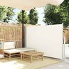 vidaXL Tenda Laterale Retrattile per Patio 140x500 cm Crema