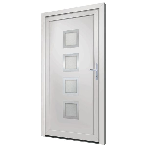 vidaXL Porta Ingresso Bianca 98x190 cm in PVC