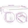 vidaXL Struttura della tenda Bianco 350 x 250 cm Alluminio