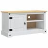 vidaXL Mobile TV CORONA 100 x 40 x 52 cm Bianco Pino massello