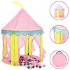 vidaXL Tenda da Gioco per Bambini Rosa con 250 Palline 100x100x127 cm