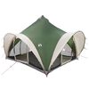 vidaXL Tenda Tipi con tetto Verde 6 persone Poliestere e Acciaio