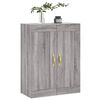 vidaXL Mobile a Parete Grigio Sonoma 69,5x34x90 cm Legno Multistrato