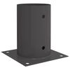 vidaXL Ancora rotonda per terreno 12 pz Antracite 15 x 15 x 15 cm
