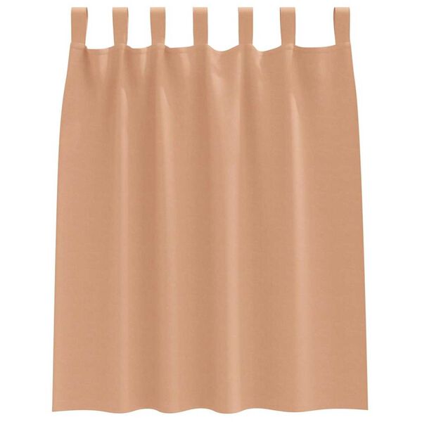 vidaXL Tende Blackout con Anelli 2 pcs Marrone Chiaro 140 x 140 cm