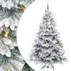 vidaXL Albero di Natale artificiale con 300 LED Bianco 210 cm PE e PVC