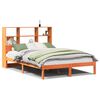 vidaXL Letto Libreria senza Materasso Marrone Cera 150x200 cm in Pino