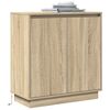 vidaXL Credenza Rovere Sonoma 71 x 34.5 x 75 cm Legno multistrato