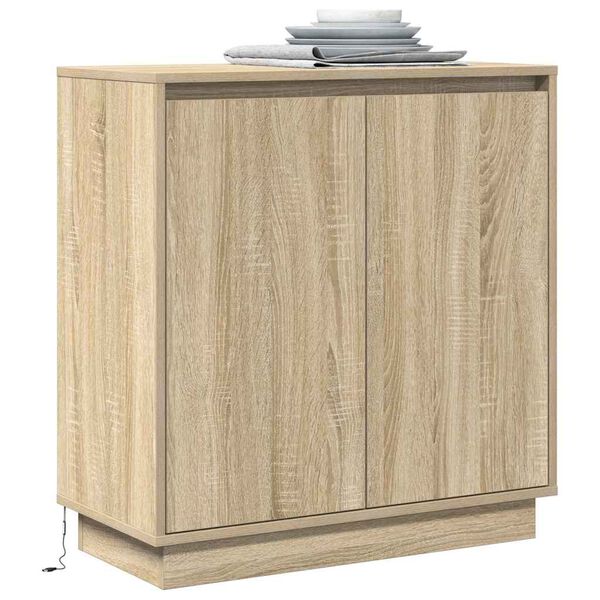 vidaXL Credenza Rovere Sonoma 71 x 34.5 x 75 cm Legno multistrato