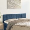 vidaXL Testiere 2 pz Blu Scuro 72x5x78/88 cm in Velluto