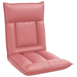 vidaXL Sedia a pavimento regolabile Rosa Similpelle