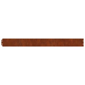 vidaXL Bordura per Prato 30 pz 20 x 103 cm Acciaio Corten Ruggine