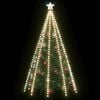 vidaXL Rete di Luce per Albero di Natale 400 LED Bianco Freddo 400 cm