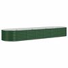 vidaXL Letto Giardino Acciaio Zincato 296x80x36 cm Verde