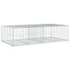 vidaXL Cesto Gabbione con Copertura 200x100x50 cm Ferro Zincato