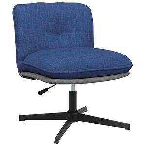 vidaXL Sedia da Ufficio Girevole Blu in Tessuto