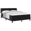 vidaXL Letto a molle con testiera Nero 140 x 190 cm Velluto