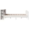 vidaXL Letto Libreria senza Materasso Bianco 140x200 cm Legno di Pino