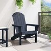 vidaXL Sedia Adirondack Navy 74 x 82 x 92cm HDPE