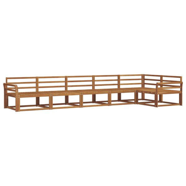 vidaXL Set di divani da esterno 6 pcs Naturale