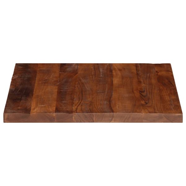 vidaXL Piano per Tavolo 70x70x3,8 cm Quadrato Legno Massello di Acacia