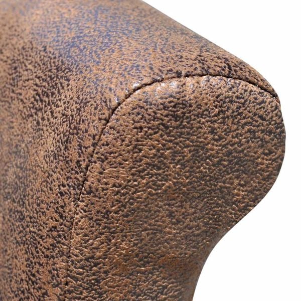 vidaXL Sedie da Pranzo 4 pz Marroni in Similpelle