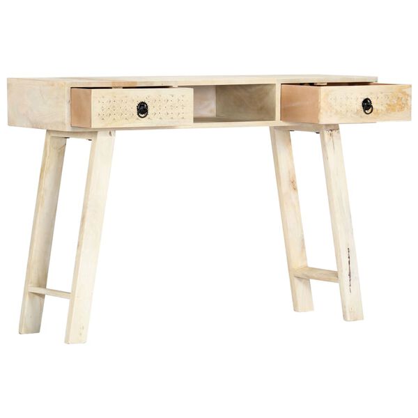 vidaXL Tavolo Consolle 110x35x76 cm in Legno Massello di Mango
