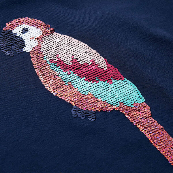 Maglietta da Bambina Blu Marino 116